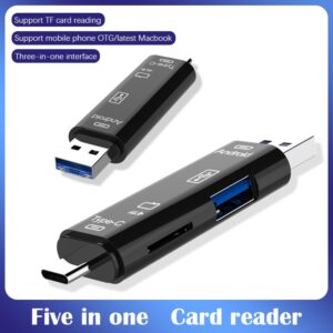 Computer Android mobile phone Type-C Universal OTG card reader 3.1 High speed Multi-in-one camera TF card USB flash drive Mini