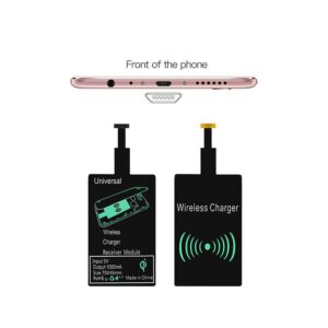 1pcs Wireless Charging Receiver Suitable for Android Mobile Phone Upper Wide Lower Narrow Fast Charging Wireless Chargin