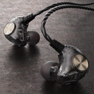 Android Mobile Phone Drive-by-Wire Headset Metal Heavy Bass Computer PC Headset In-Ear Sports Headset