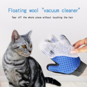 EW Silicone Pet Gloves Cat Dog Hair Remover Cat Supplies Comb Hair Removal Brush True Rubber Hair Sticking Device