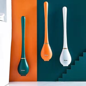 Toilet Brush Household Long Handle Soft Hair Toilet Cleaning Brush Set Silicone No Dead Angle Wall Hanging Toilet Cleaning Brush