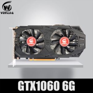 VEINEDA Graphics Card GTX 1060 6GB 192Bit GDDR5 GPU Video Card For nVIDIA Gefore Games Stronger than GTX 1050Ti